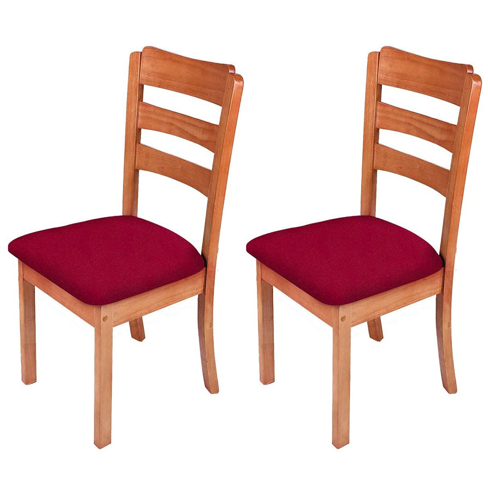 2Pcs Chair Seat Covers Stretch Dining Chair Covers Seat Slipcover Protectors