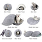 Pet Foldable Tunnel Tube Condos Shell Cat Bed House Indoor