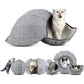 Pet Foldable Tunnel Tube Condos Shell Cat Bed House Indoor