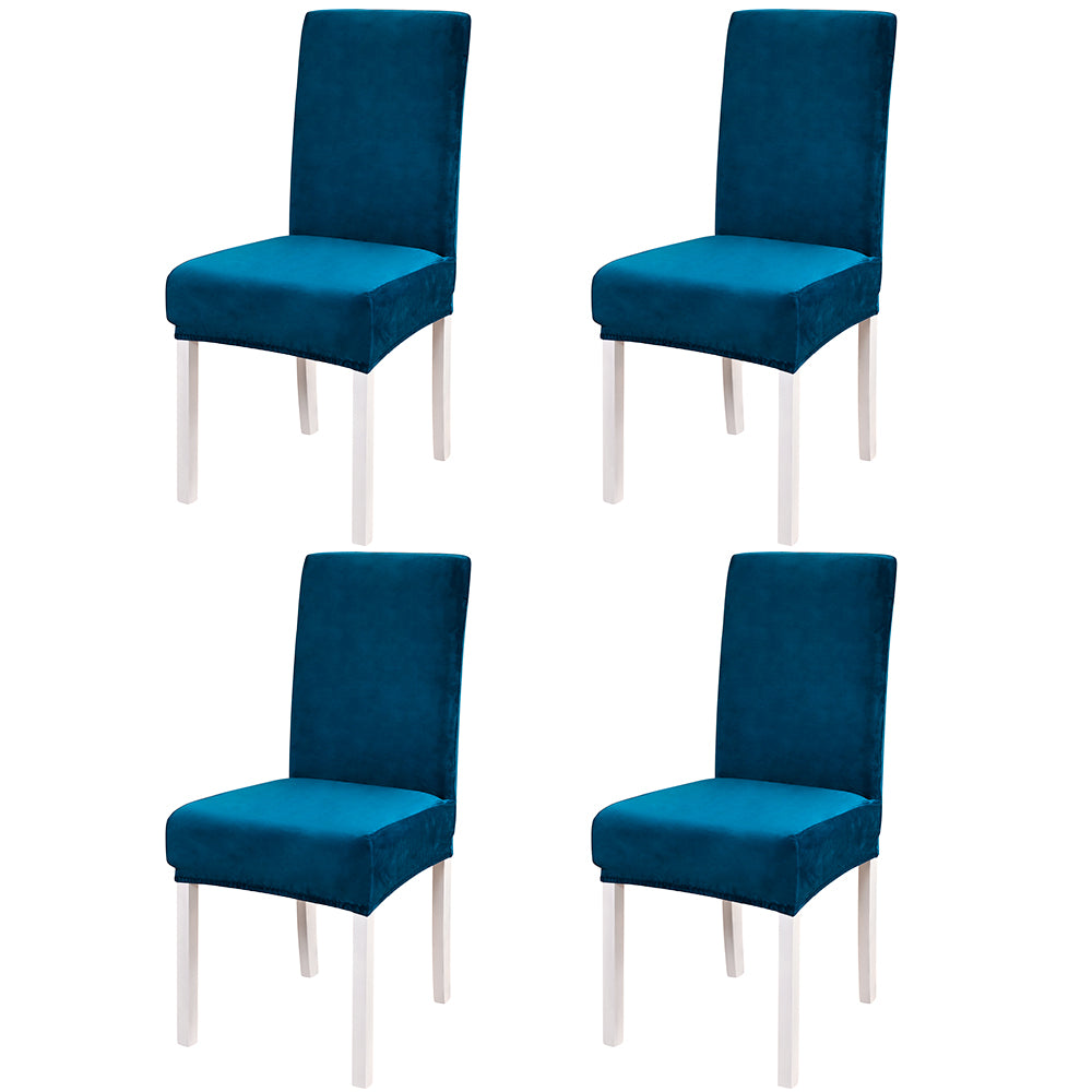 4Pcs Velvet Dining Chair Covers Washable Kitchen Chair Slipcovers