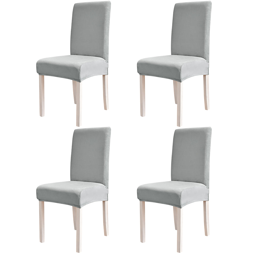 4Pcs Velvet Dining Chair Covers Washable Kitchen Chair Slipcovers