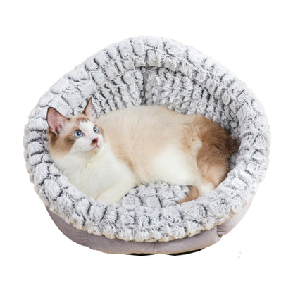 Warm Cats Sleeping Bag Wave Pattern Cats Nests Pet Bed-Tray Style
