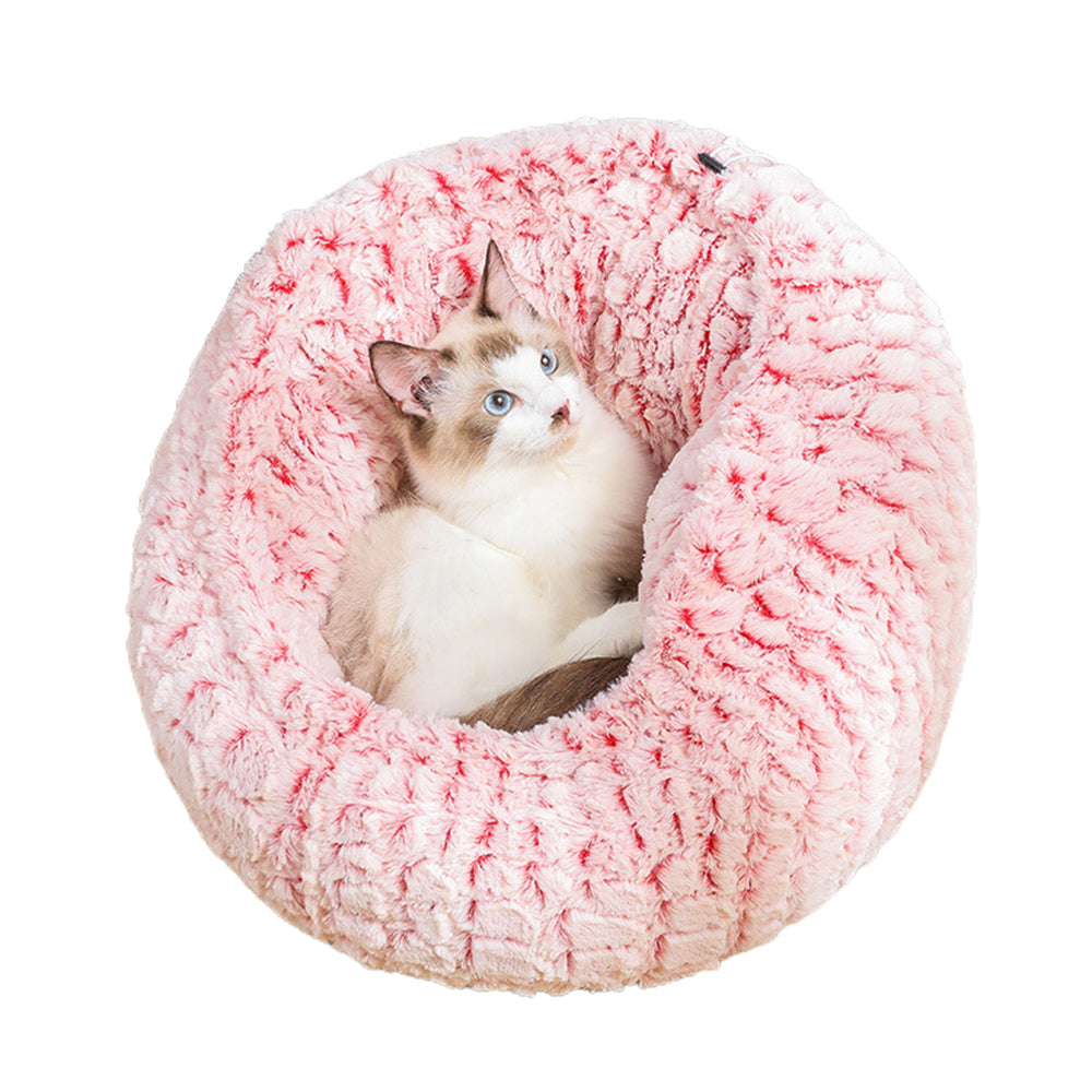Warm Cats Sleeping Bag Wave Pattern Cats Nests Pet Bed-Egg Tarts Style