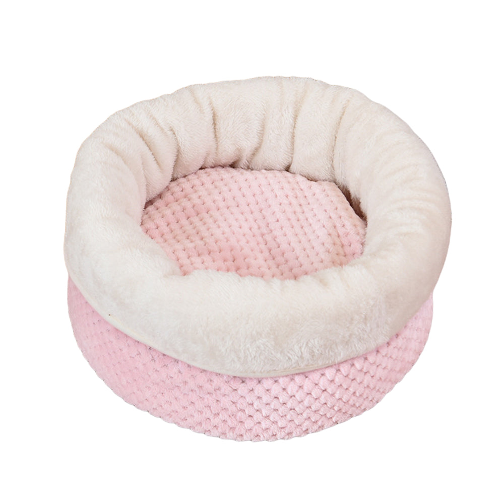 Round Cat Dog Bed Anti-Slip Waterproof Base