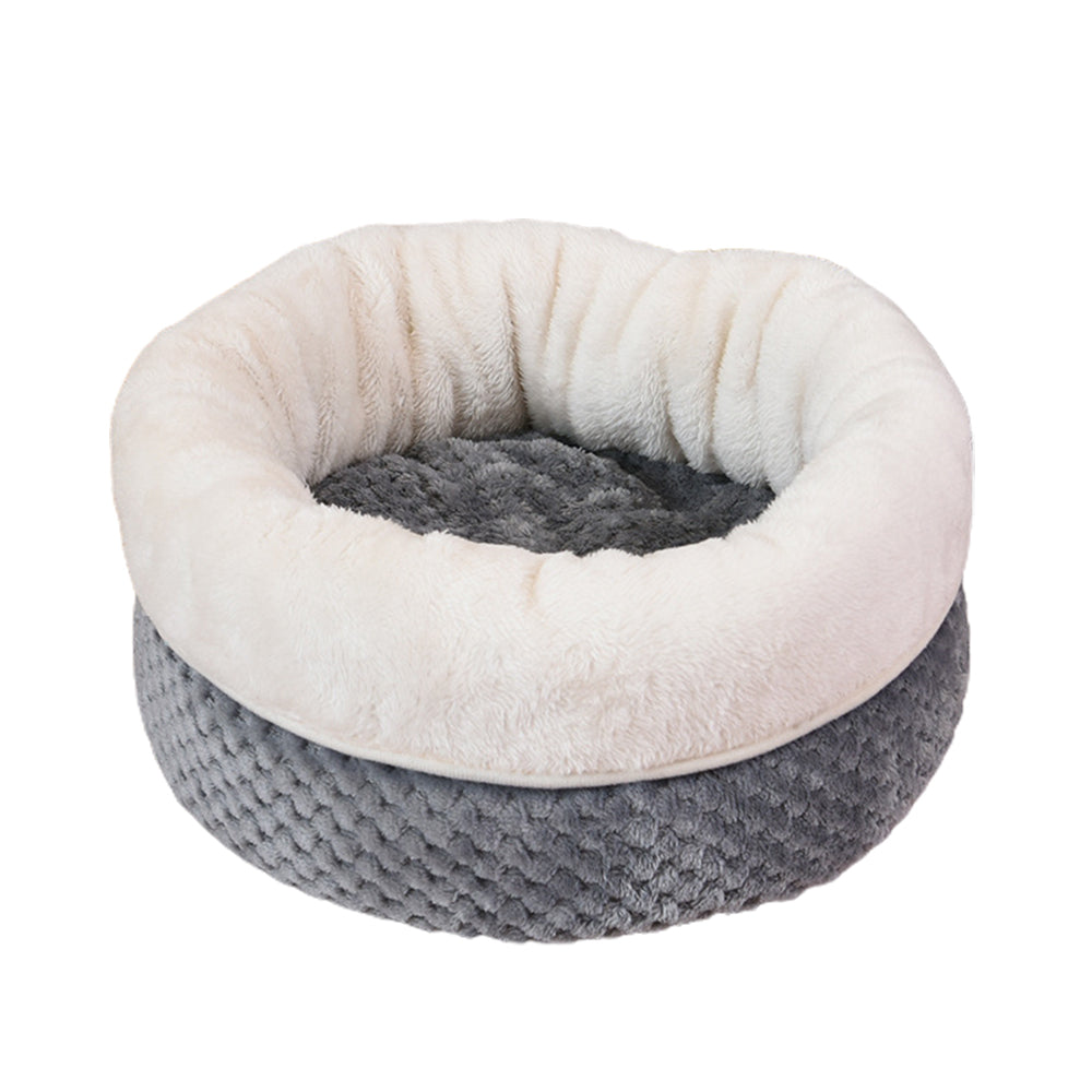 Round Cat Dog Bed Anti-Slip Waterproof Base