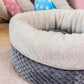 Round Cat Dog Bed Anti-Slip Waterproof Base