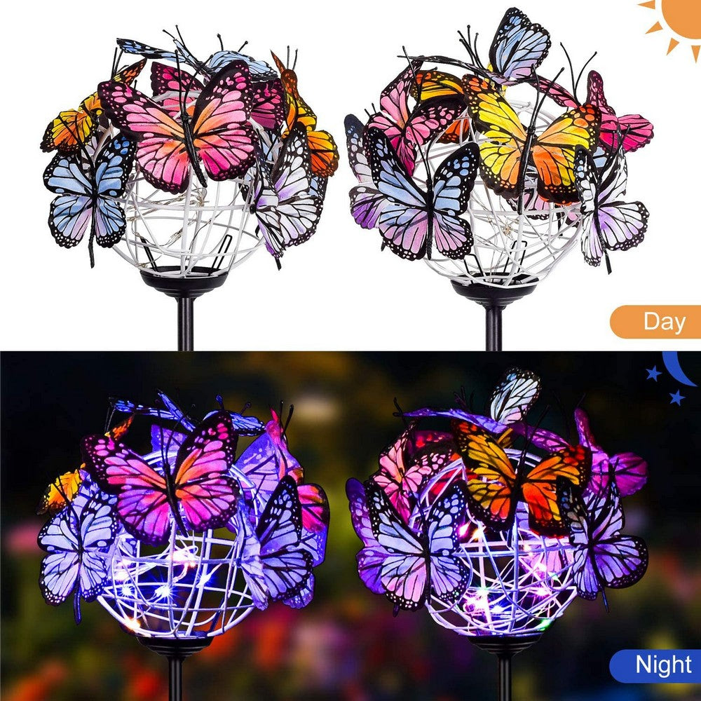 2-in-1 Butterfly Lights Outdoor Butterfly Lights Garden Decorative