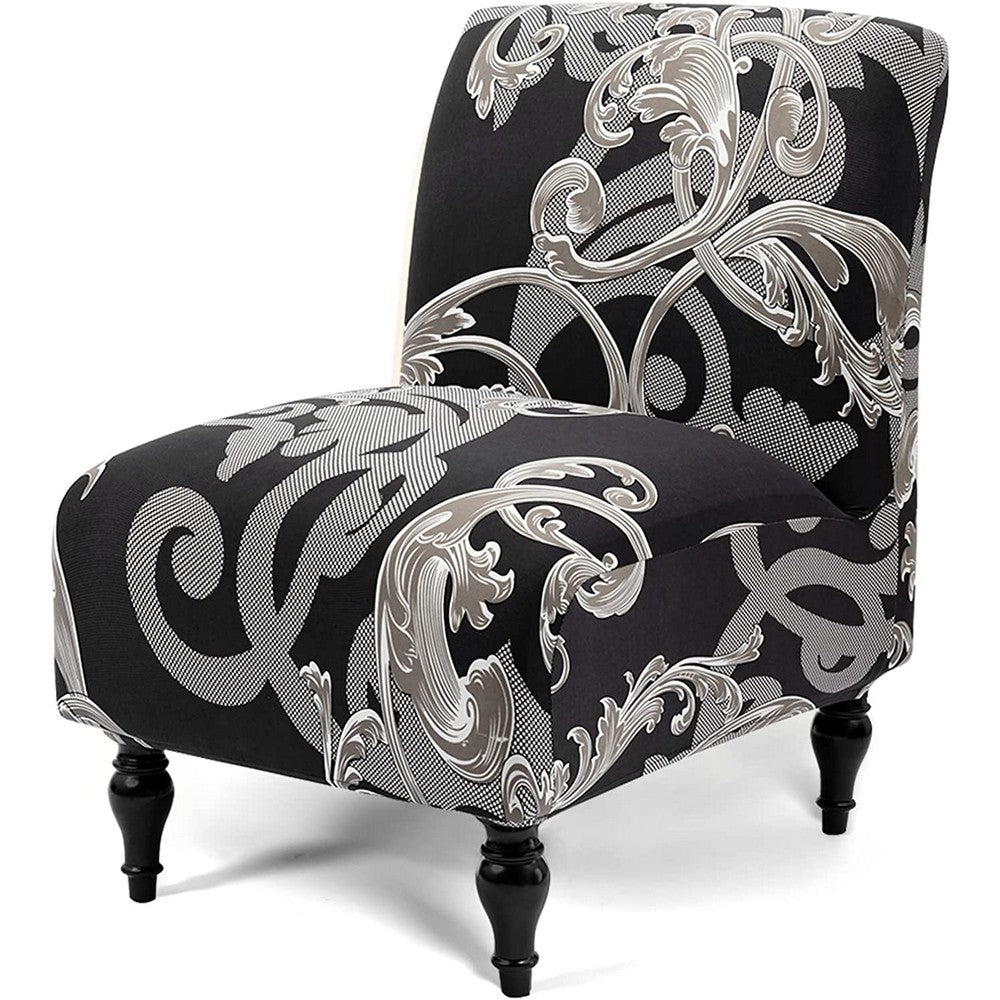 Removable Armless Stretch Accent Chair Cover