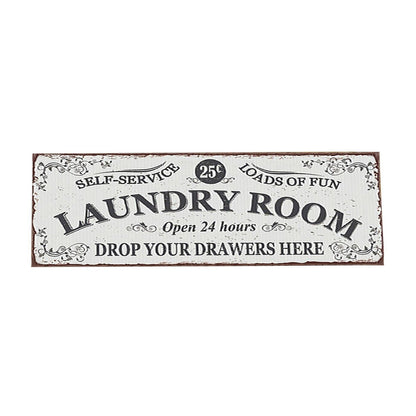 Farmhouse Laundry Room Rug Non Slip Waterproof Laundry Floor Mat-White
