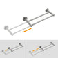 Adjustable Double Bath Towel Bar for Bathroom Stainless Steel Towel Holder