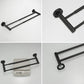 Adjustable Double Bath Towel Bar for Bathroom Stainless Steel Towel Holder