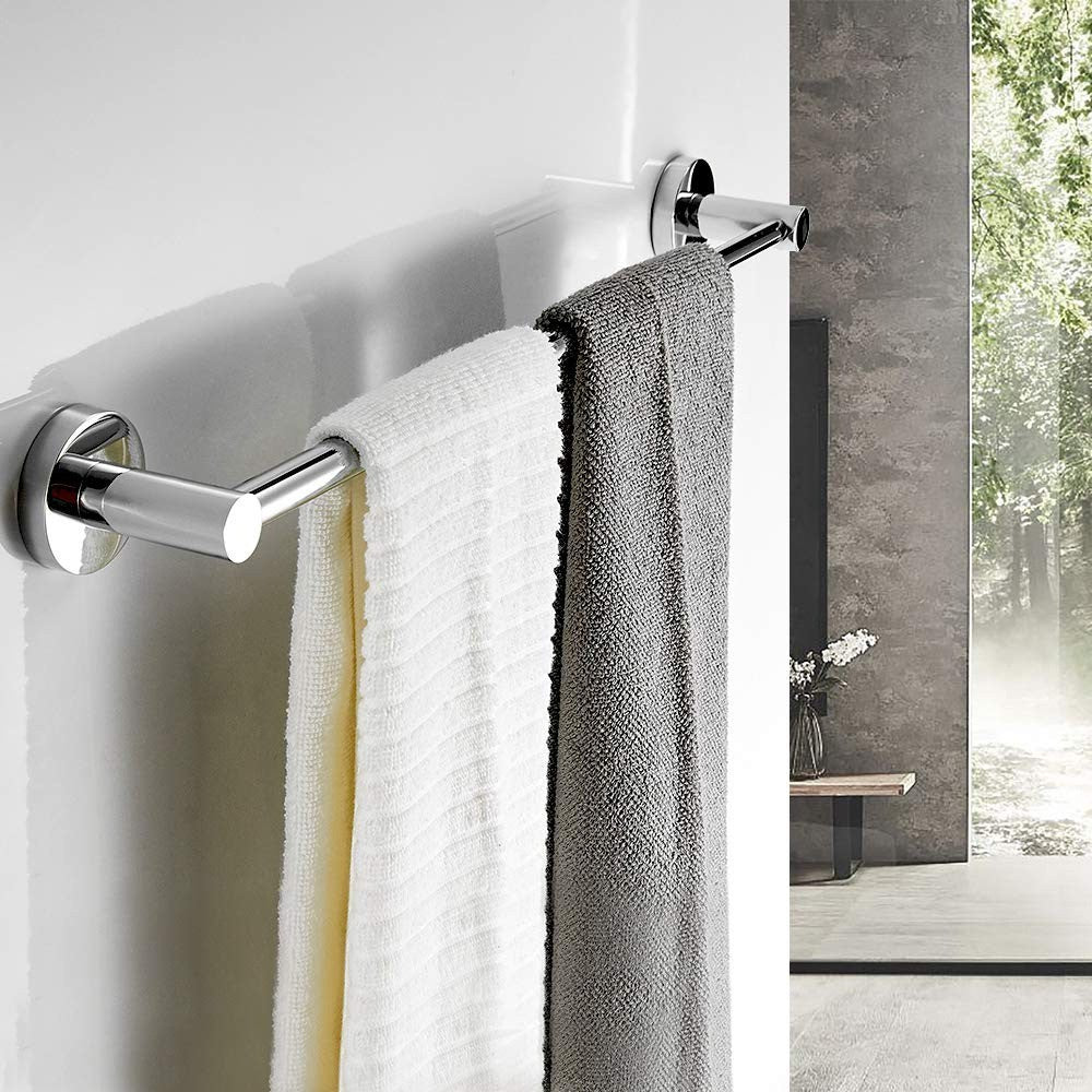 Adjustable Double Bath Towel Bar for Bathroom Stainless Steel Towel Holder