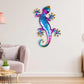 3Pcs Vivid Fake Lizard Metal Wall Hanging Wall Sculpture