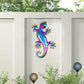 3Pcs Vivid Fake Lizard Metal Wall Hanging Wall Sculpture