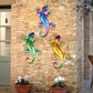 3Pcs Vivid Fake Lizard Metal Wall Hanging Wall Sculpture