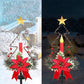 2-Pack Waterproof Metal Solar LED Christmas Decorations Pathway Lights