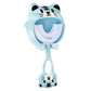 U Shaped Kids Soft Silicone Toothbrush with Cute Animal Shaped Self-Adhesive Bracket for Ages 2-12