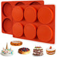 2PCS Silicone Muffin Top Pans Cupcake Pan Round Baking Pan for Baking