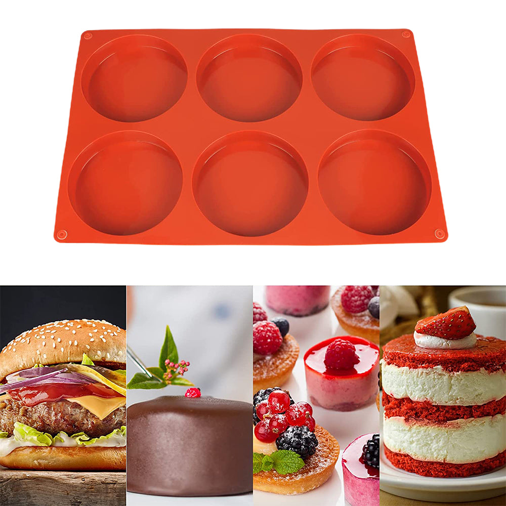 Silicone Muffin Top Pans Cupcake Pan Round Baking Pan for Baking