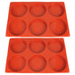 2PCS Silicone Muffin Top Pans Cupcake Pan Round Baking Pan for Baking