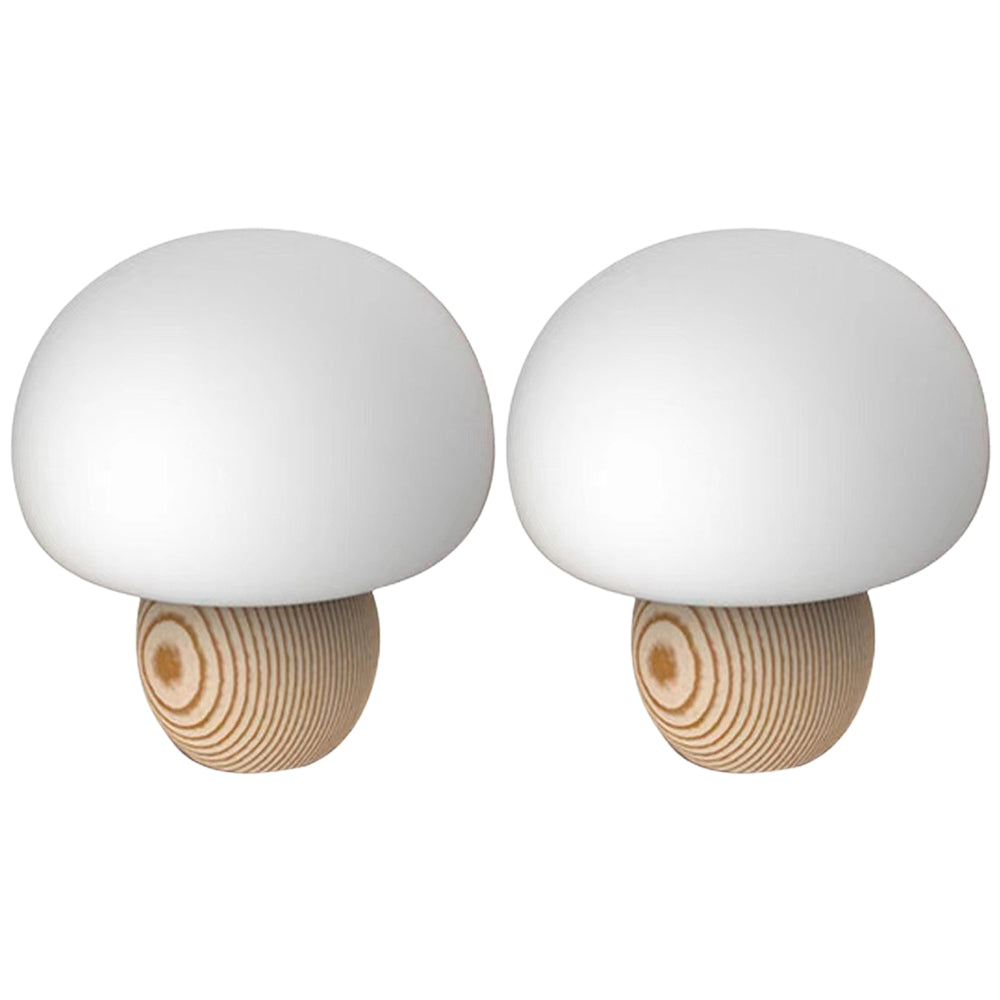 2Pcs Mushroom USB Magnetic Touch Sensor Night Light