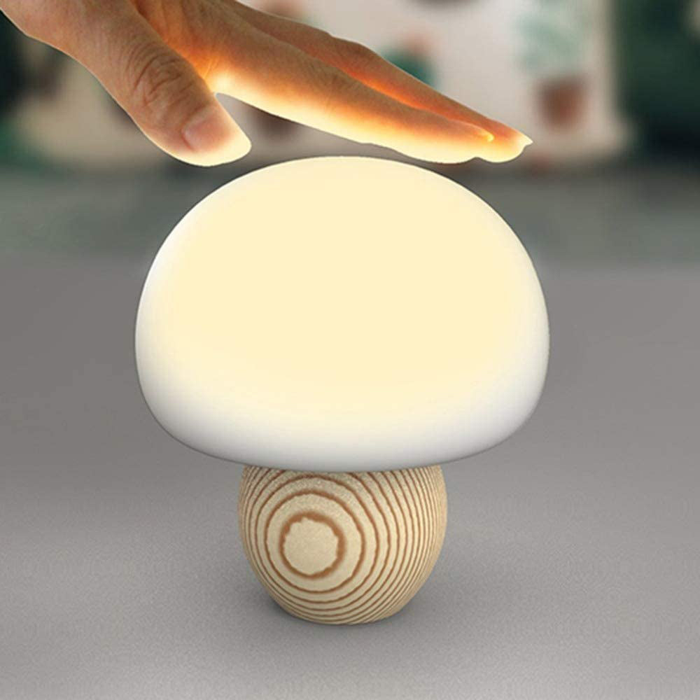2Pcs Mushroom USB Magnetic Touch Sensor Night Light