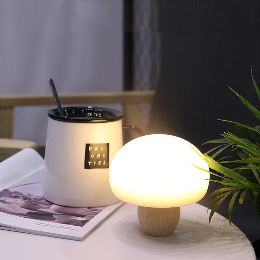 2Pcs Mushroom USB Magnetic Touch Sensor Night Light