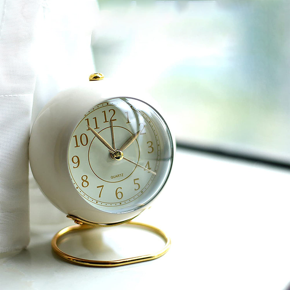 Desk Clock Silent Alarm Clocks with Night Light