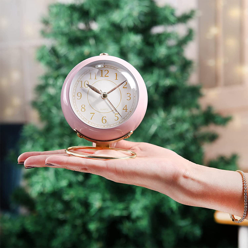 Desk Clock Silent Alarm Clocks with Night Light