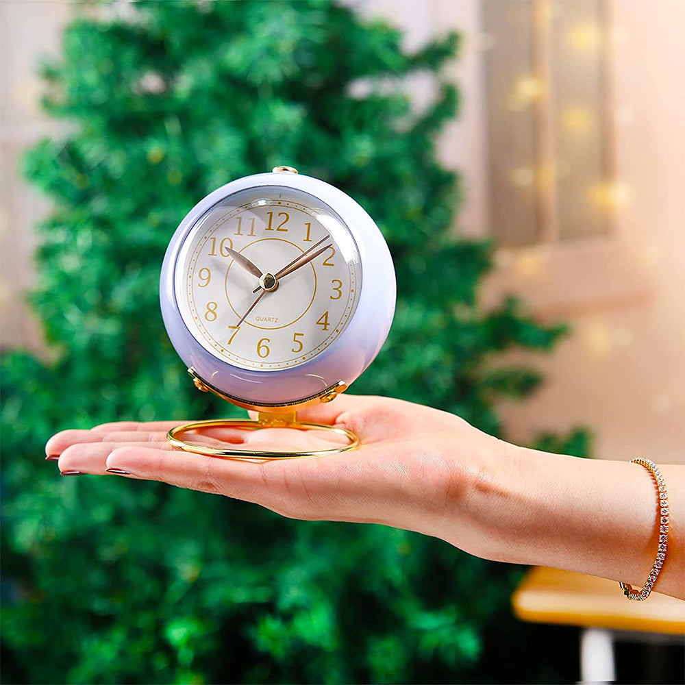 Desk Clock Silent Alarm Clocks with Night Light