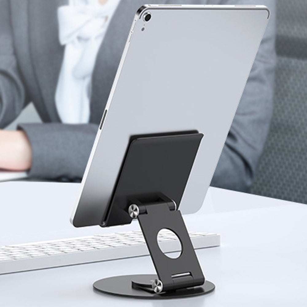 Aluminum Phone Tablet Stand with 360 Degree Rotating Base