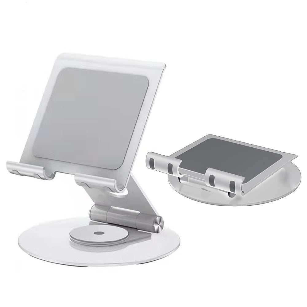 Aluminum Phone Tablet Stand with 360 Degree Rotating Base