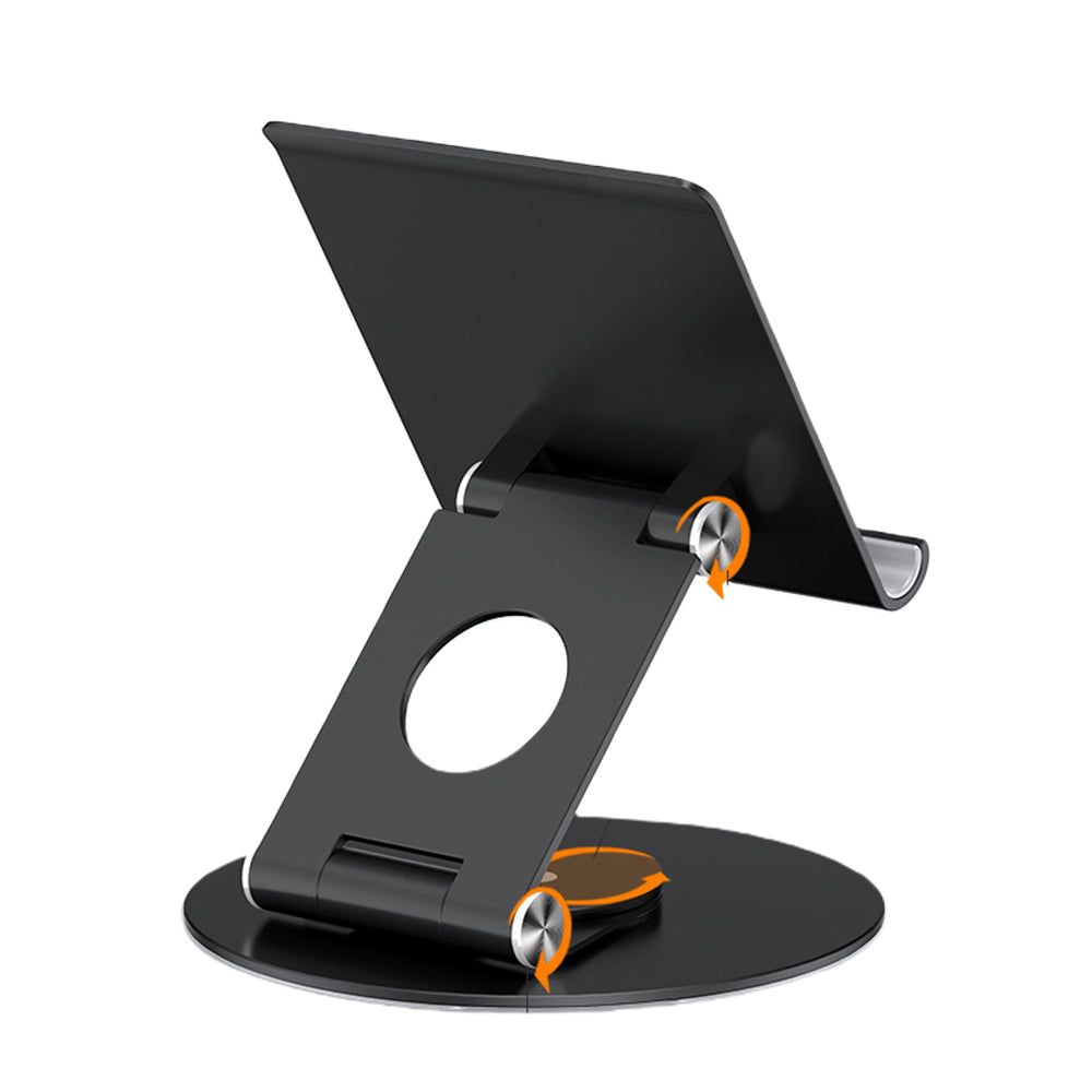 Aluminum Phone Tablet Stand with 360 Degree Rotating Base