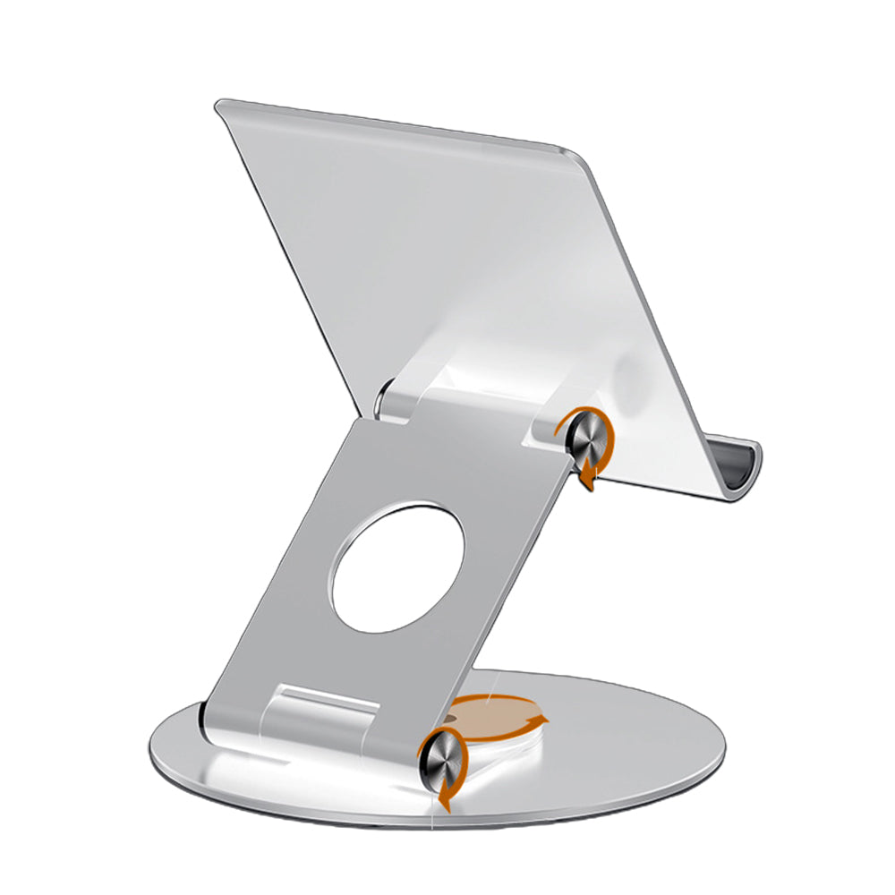 Aluminum Phone Tablet Stand with 360 Degree Rotating Base