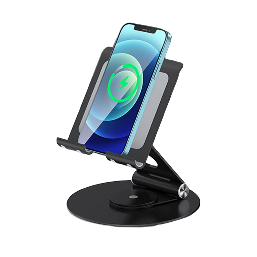 Aluminum Phone Tablet Stand with 360 Degree Rotating Base