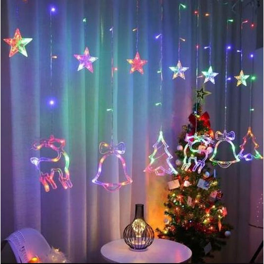 Star Fairy LED Curtain String Light-Mutil Colour