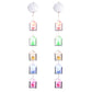 2Pcs 3D Window Curtain String Light for Christmas Wedding Party Hotel