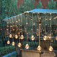 Water-resistant Wishing Ball Curtain String Lights