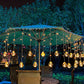 Water-resistant Wishing Ball Curtain String Lights