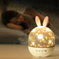 3 in 1 Rechargeable Rotating Star Projector Night Light Classic Music Box with 6 Theme Light