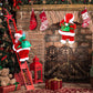 Christmas Electric Climbing Santa Claus Climbing Ladder Pedant Decoration