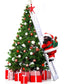 Christmas Electric Climbing Santa Claus Climbing Ladder Pedant Decoration