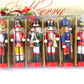 6Pcs Christmas Nutcracker Puppet Ornament Nutcracker Soldier Toy Pendant Decor