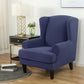 Knit Twill Stretch Wingback Chair Covers Wing Back Armchair Slipcovers