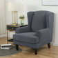 Knit Twill Stretch Wingback Chair Covers Wing Back Armchair Slipcovers