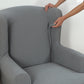 Knit Twill Stretch Wingback Chair Covers Wing Back Armchair Slipcovers