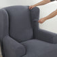 Knit Twill Stretch Wingback Chair Covers Wing Back Armchair Slipcovers