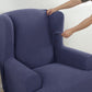 Knit Twill Stretch Wingback Chair Covers Wing Back Armchair Slipcovers