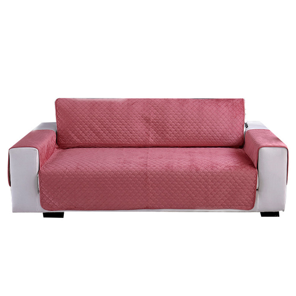 Plush Slipcover Non-slip Sofa Cover Protector Washable Couch Cover