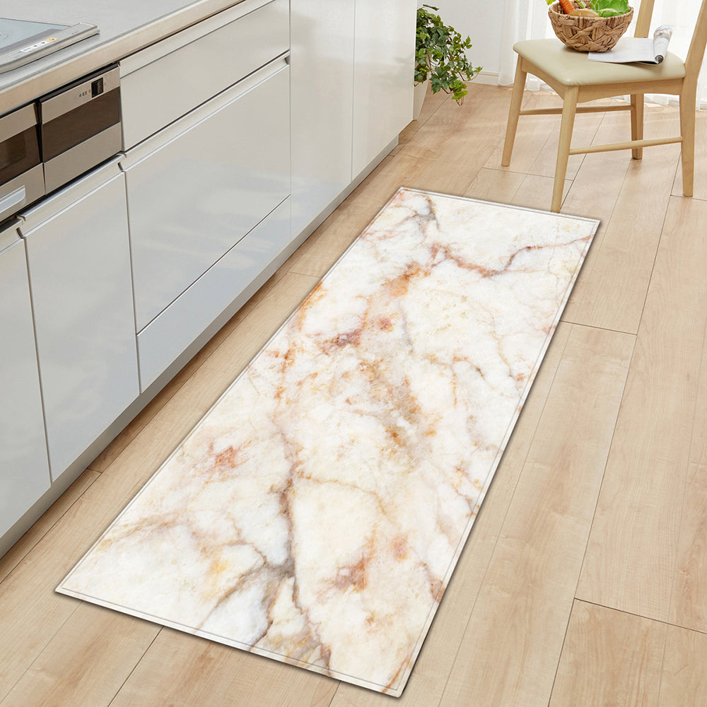 Marble Style Home Non-Slip Kitchen Floor Mat Bedroom Rug Carpet Entrance Doormat-Style 2